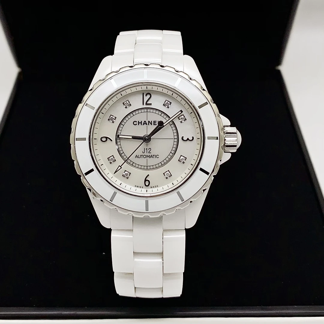 95新 Chanel/香奈儿 J12/38mm/白陶瓷/自动机械女表