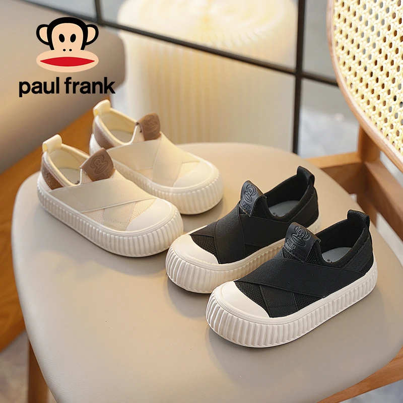 paul frank/大嘴猴儿童休闲帆布鞋男女童小童舒适软底饼干鞋板鞋