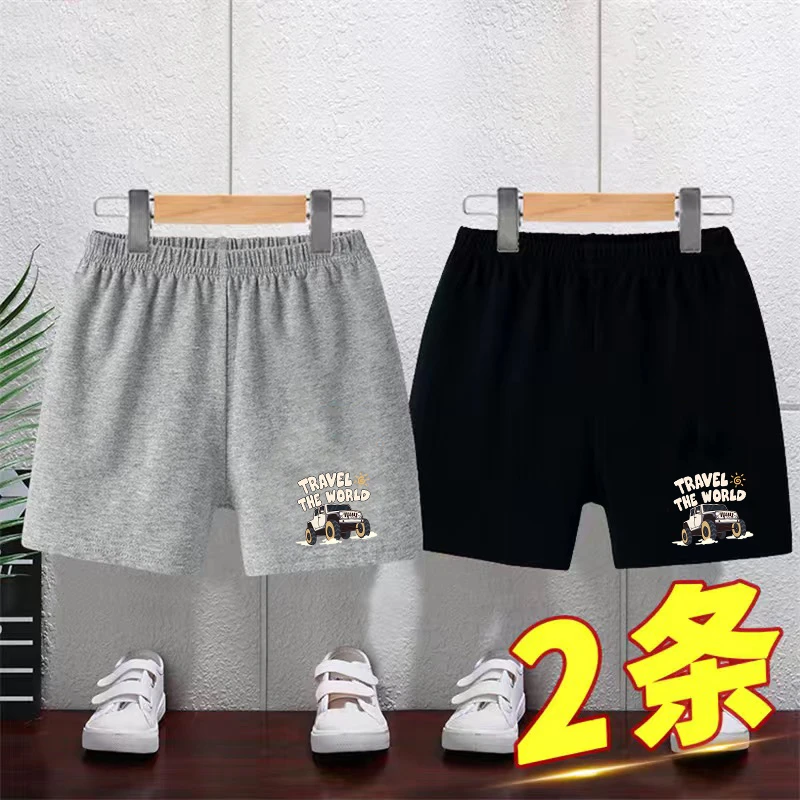 纯棉儿童宝宝薄款宽松外穿休闲裤裤子中小童夏季男童春夏洋气短裤