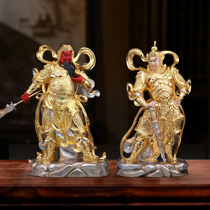 关公伽蓝韦陀像武财神室内公司店铺摆件