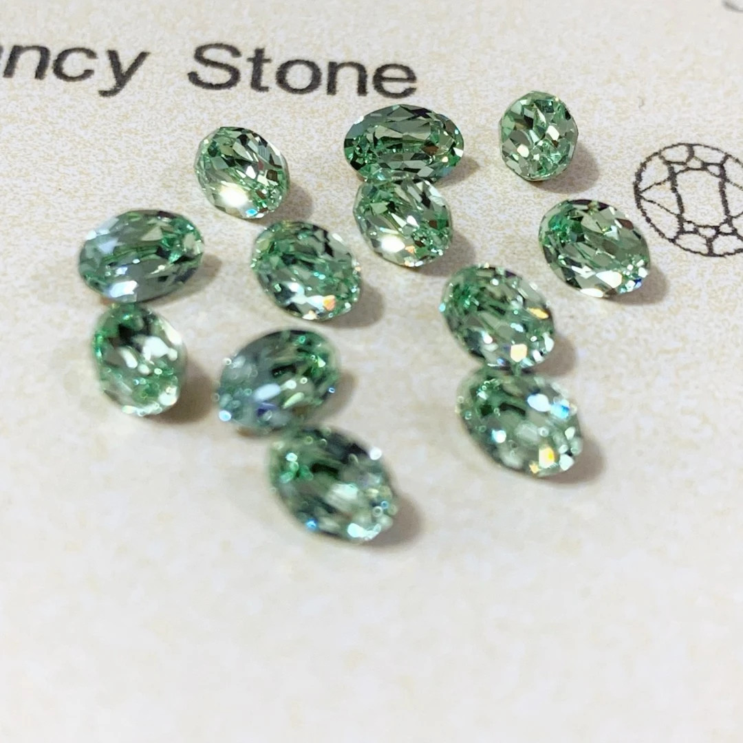 奥地利正品华子 4120 鸽子蛋8mm尖底钻奢华超闪亮品质美甲钻