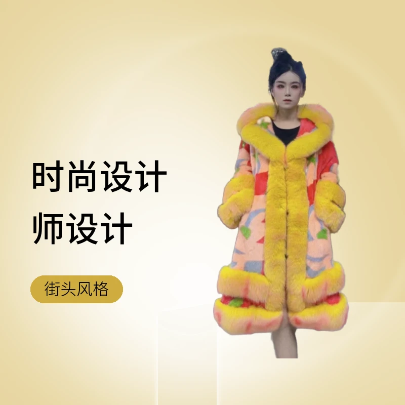 涵涵皮草-2024新款秋冬季时尚设计师女装皮草百搭水貂皮外套
