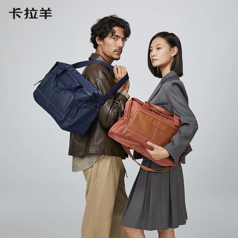 卡拉羊大容量多功能抑菌带拉杆插件可拎旅行包CX3005