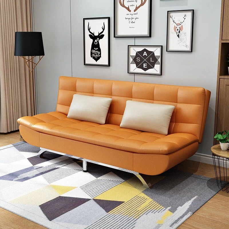 免洗猫抓皮沙发简约多功能三人大小户型客厅沙发床一体两用可折叠