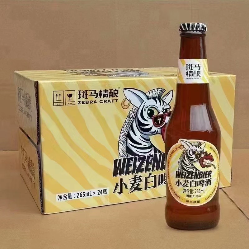 斑马精酿小麦白265ml*24瓶（整箱）