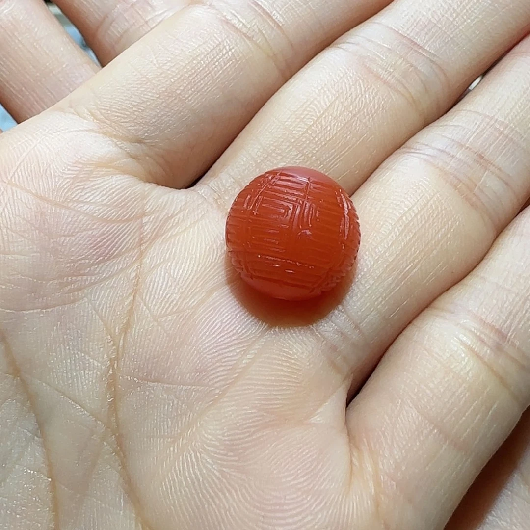 【闪购商品】南红玛瑙回纹圆珠14.3未镶嵌K
