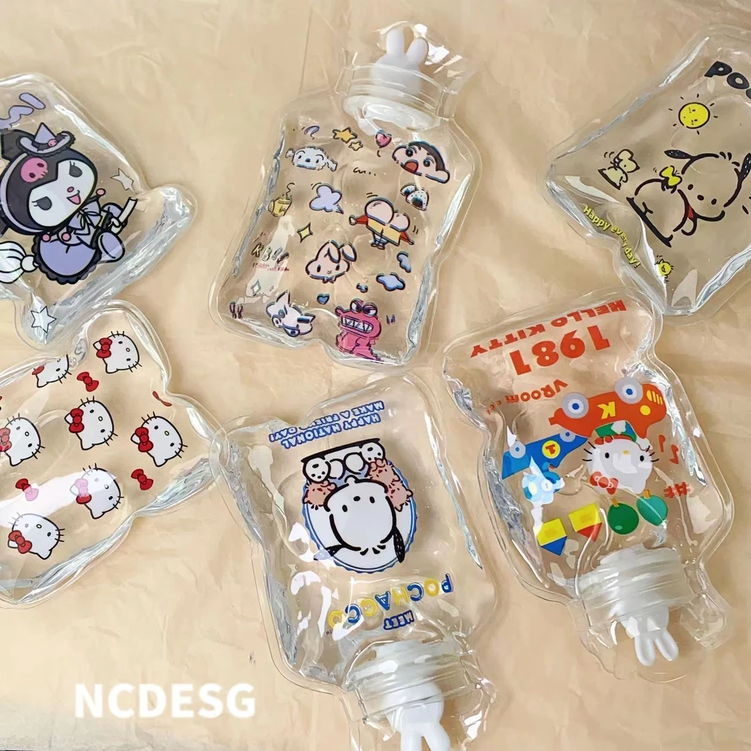 帕恰狗随身暖手学生卡通可爱注水热水袋便携透明暖水袋女迷你暖肚