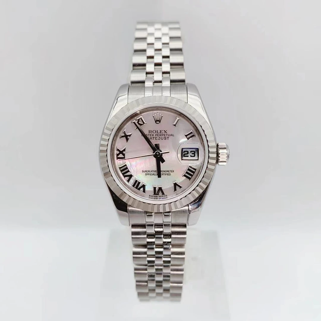 99新 Rolex/劳力士 日志179174 表径26mm 彩贝母盘罗马刻 单表