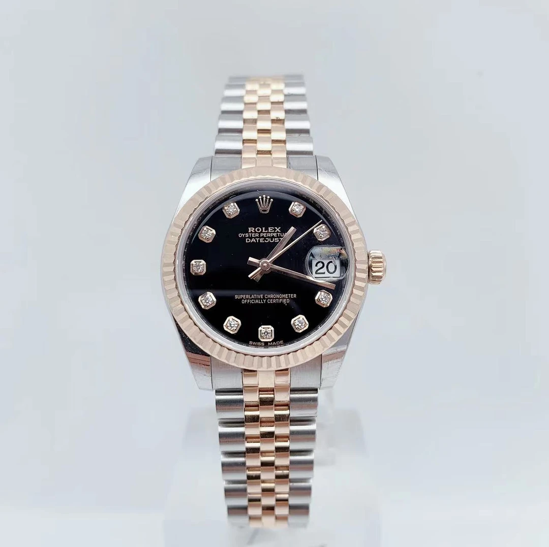 99新 Rolex/劳力士 日志 178271 表径31mm 黑盘原镶钻 单表