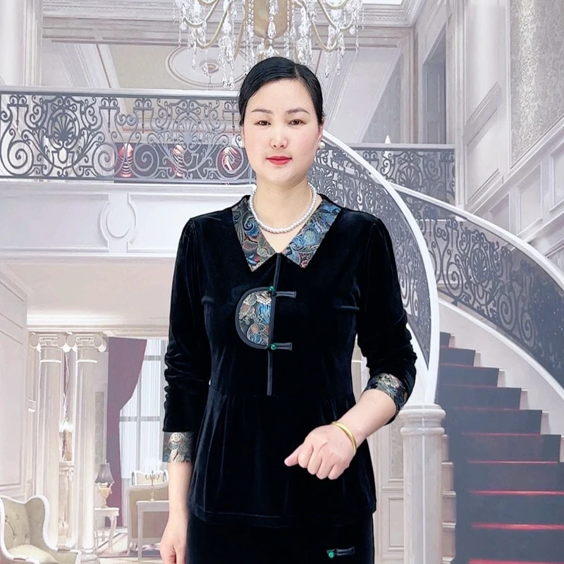 秋冬打底小衫半身裙时尚妈妈套裙气质显瘦中长裙洋气女装连衣裙