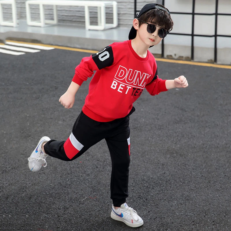 男童秋冬套装2021新款中大儿童装卫衣裤子两件套学生春秋运动装