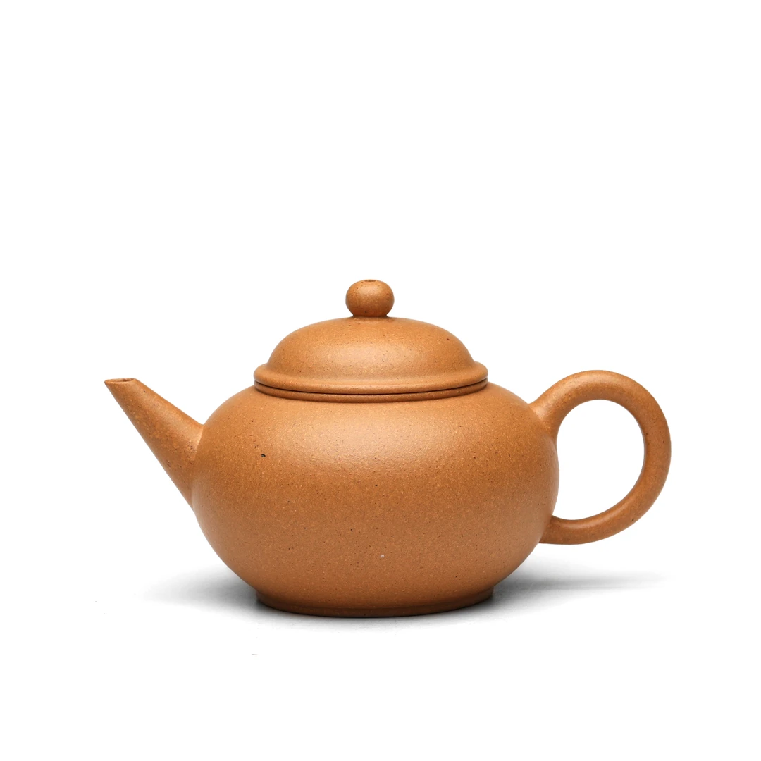 【诺凡紫砂】水平壶170cc 黄龙山老档口黄金段泥 全手工精制纯手工