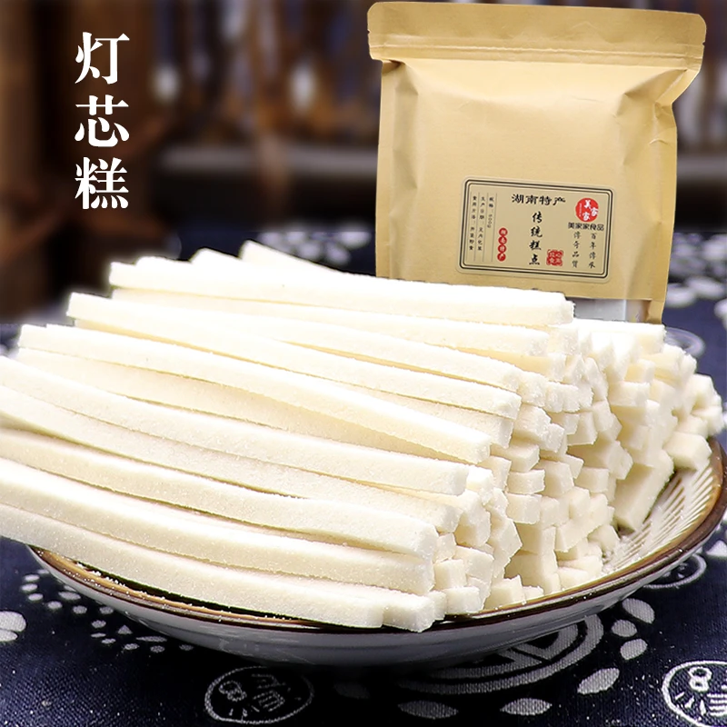 知华园灯芯糕湖南特产糯米糕薄荷味传统儿时怀旧糕点小吃零食软糯