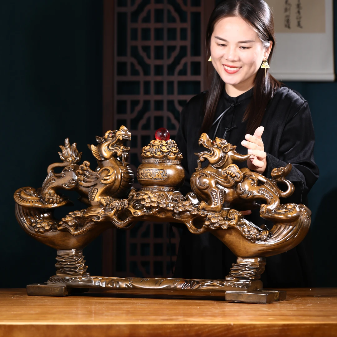 吉祥如意貔貅摆件招财聚宝盆客厅酒柜办公桌创意装饰店铺开业礼品