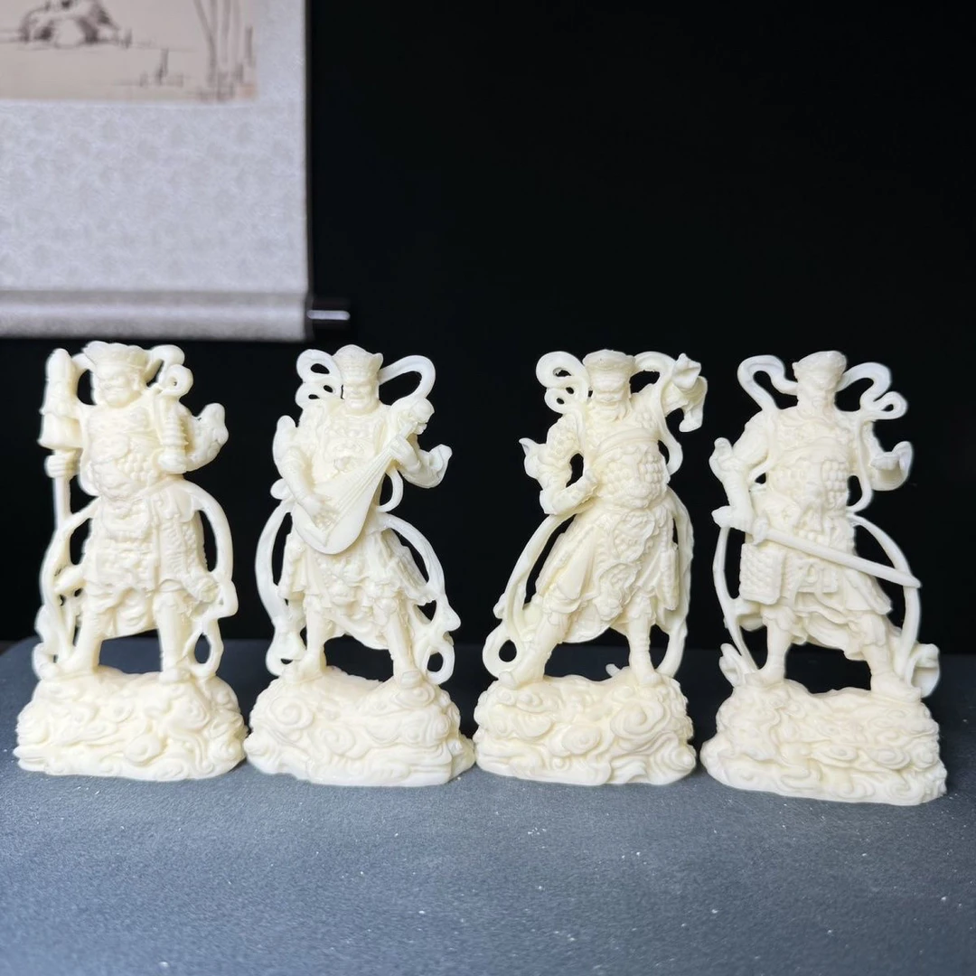 菩提果四大天王四大金刚护法摆件家居神像桌面工艺品摆设中式玄关