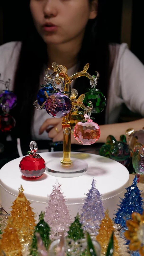 【闪购商品】金杆6挂苹果树摆件