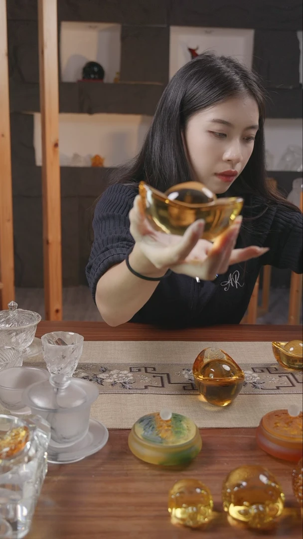 【闪购商品】琉璃手工艺品元宝