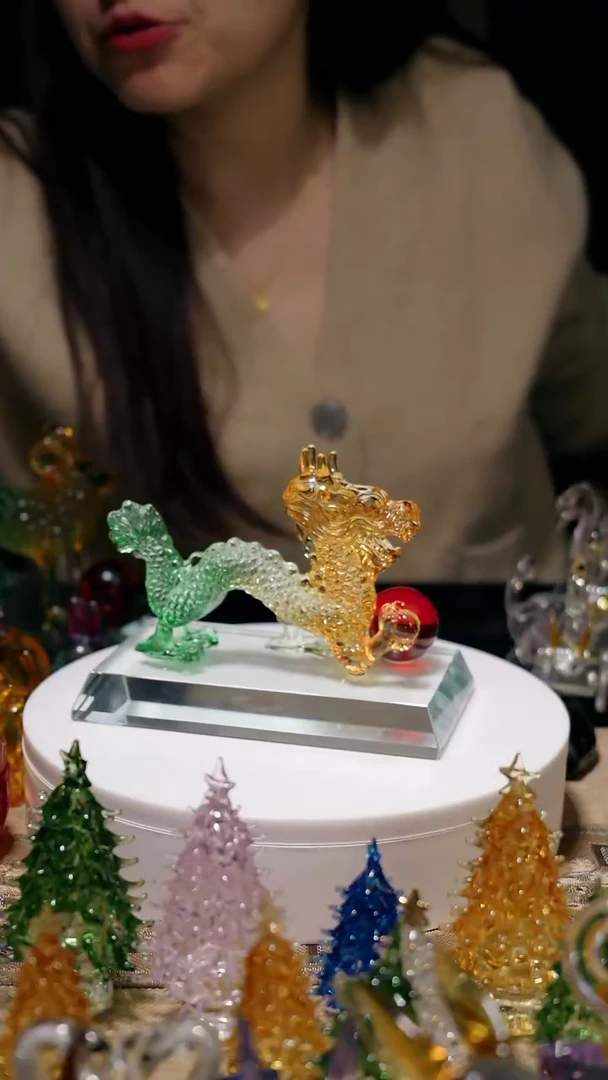 【闪购商品】炫彩色转运珠龙摆件