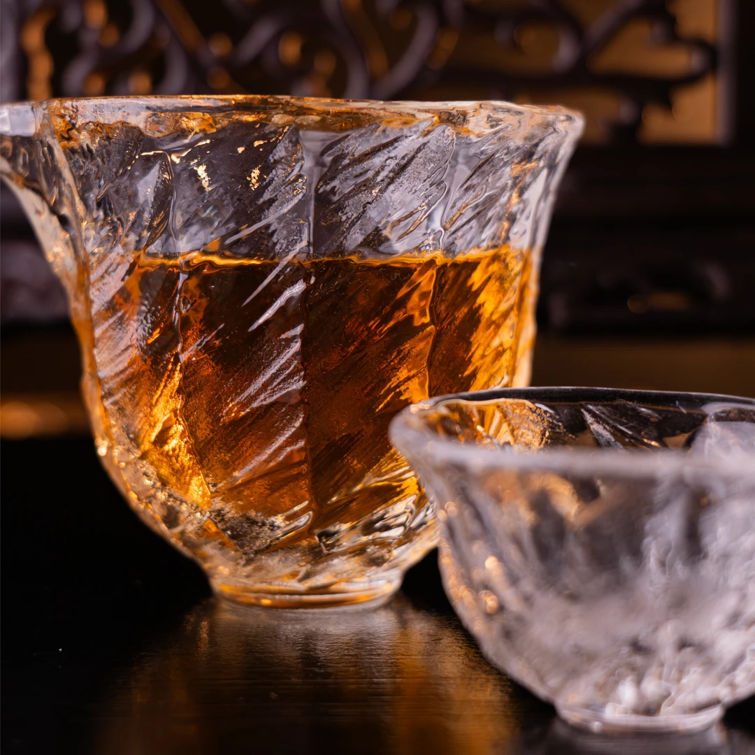 KNIGHT 水晶工坊原矿水晶茶杯公道杯品茗杯主人杯耐热中式分茶器