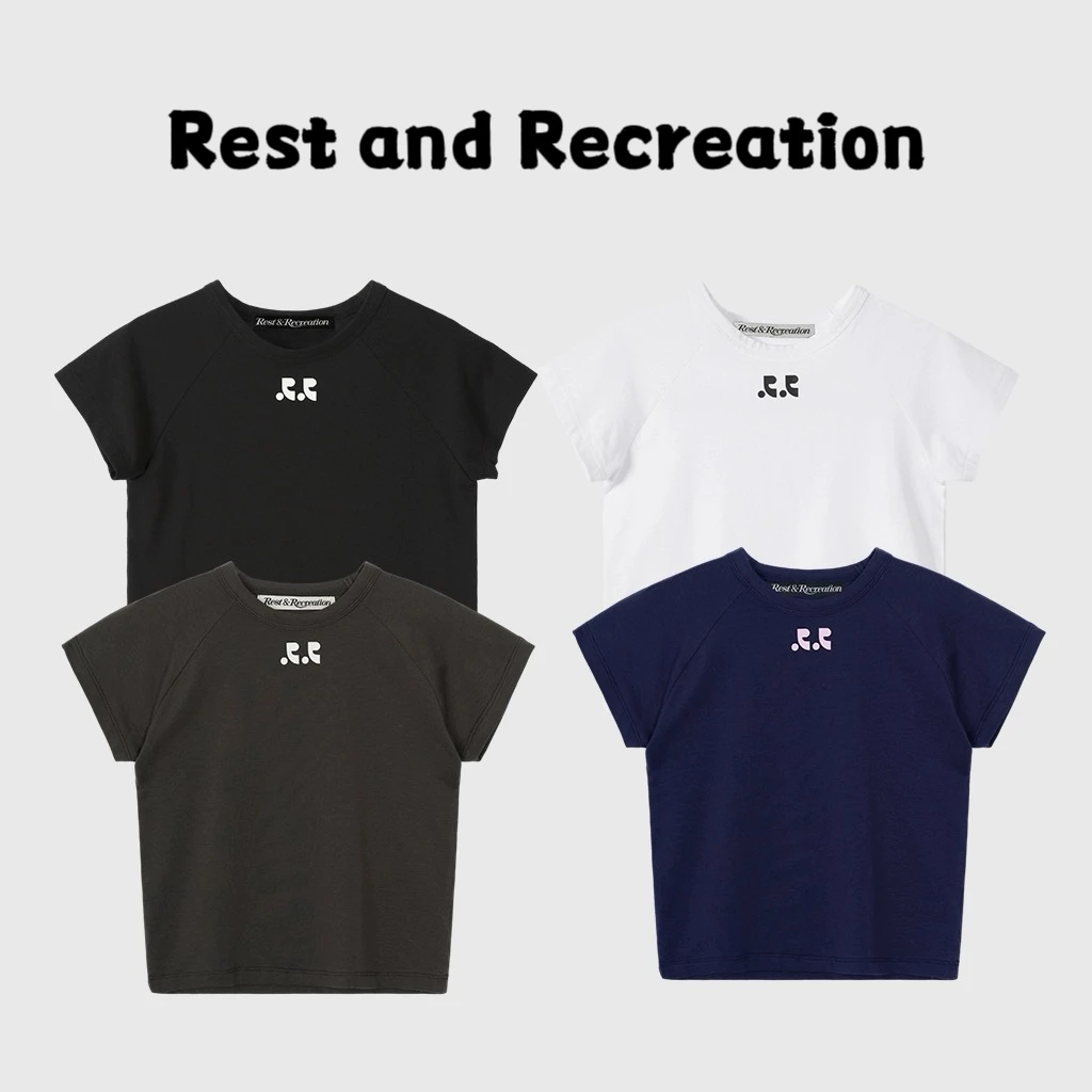 Rest and recreation RR LOGO CROP 短袖T恤 小落肩款式