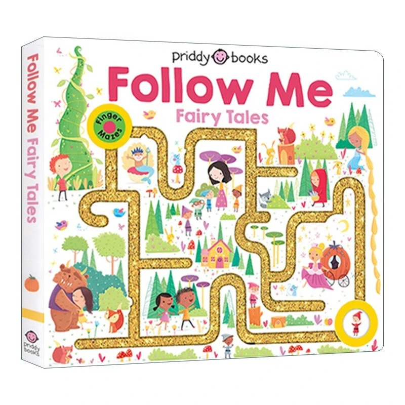 英文原版 童话故事迷宫书 Maze Book Follow Me Fairy Tales 认知