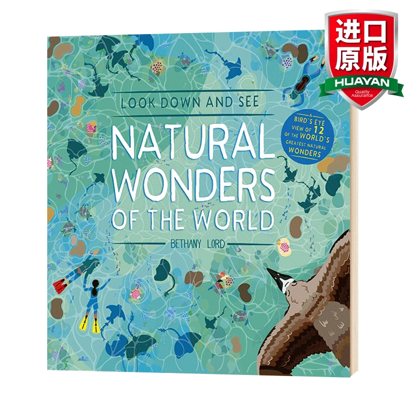 英文原版Look Down and See Natural Wonders of the World 全英