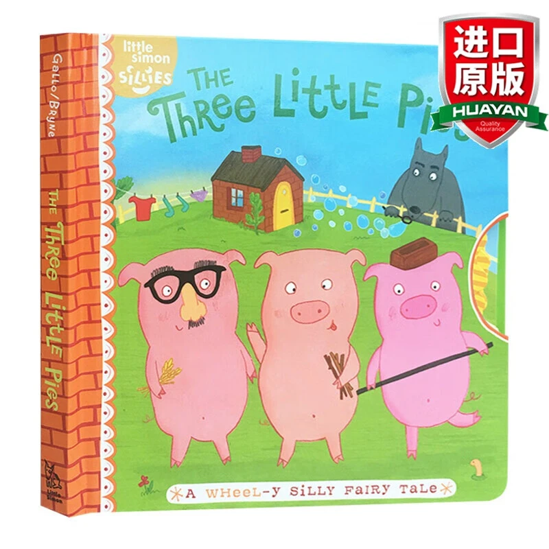 英文原版 三只小猪 The Three Little Pigs 机关操作纸板书 经典