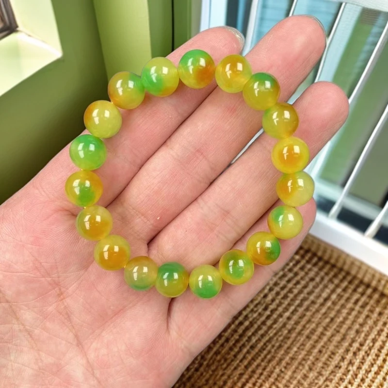 【小杨严选】C215黄绿10m手串妈妈时尚女款