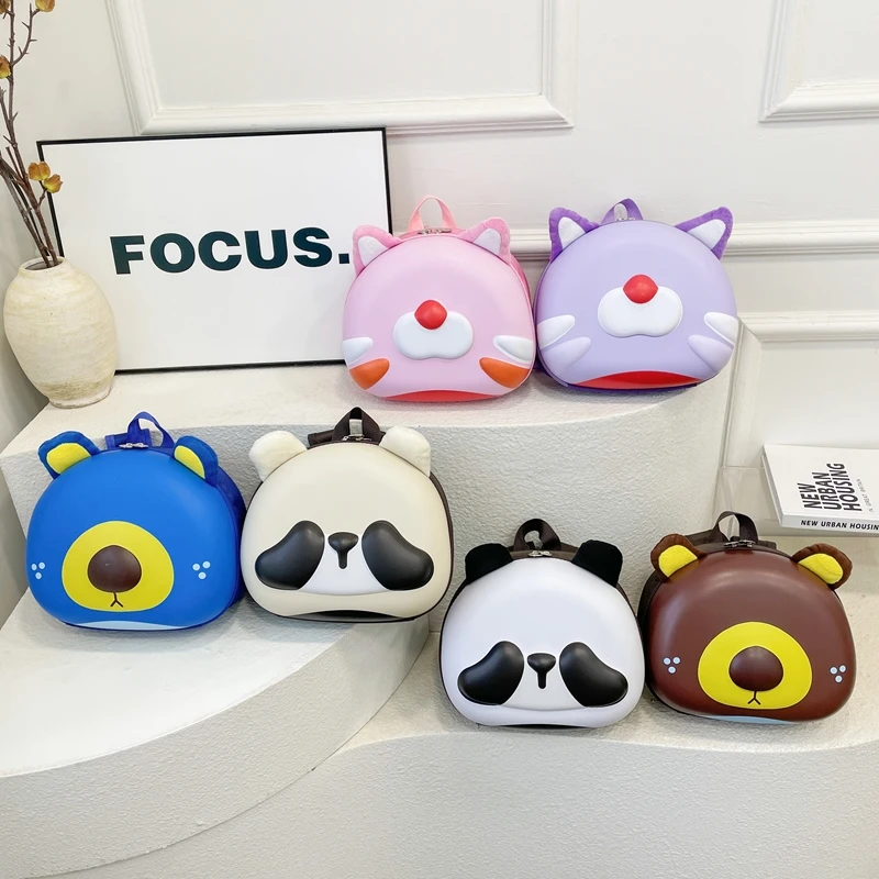 幼儿园书包女宝宝卡通硬壳背包2-6男孩轻便双肩包女童可爱出游包