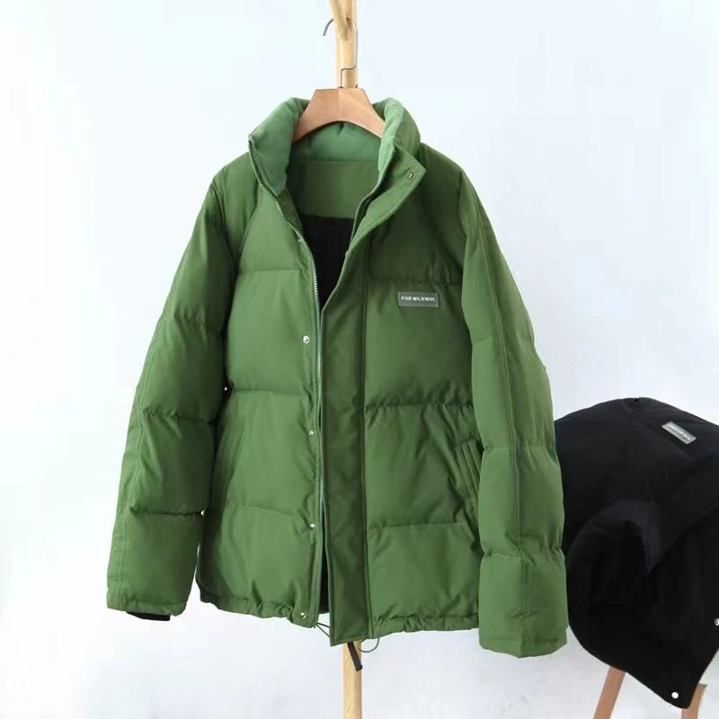 【冬季加厚外套】胖mm显瘦保暖抗风中长款面包M服大码女装8600-YK2