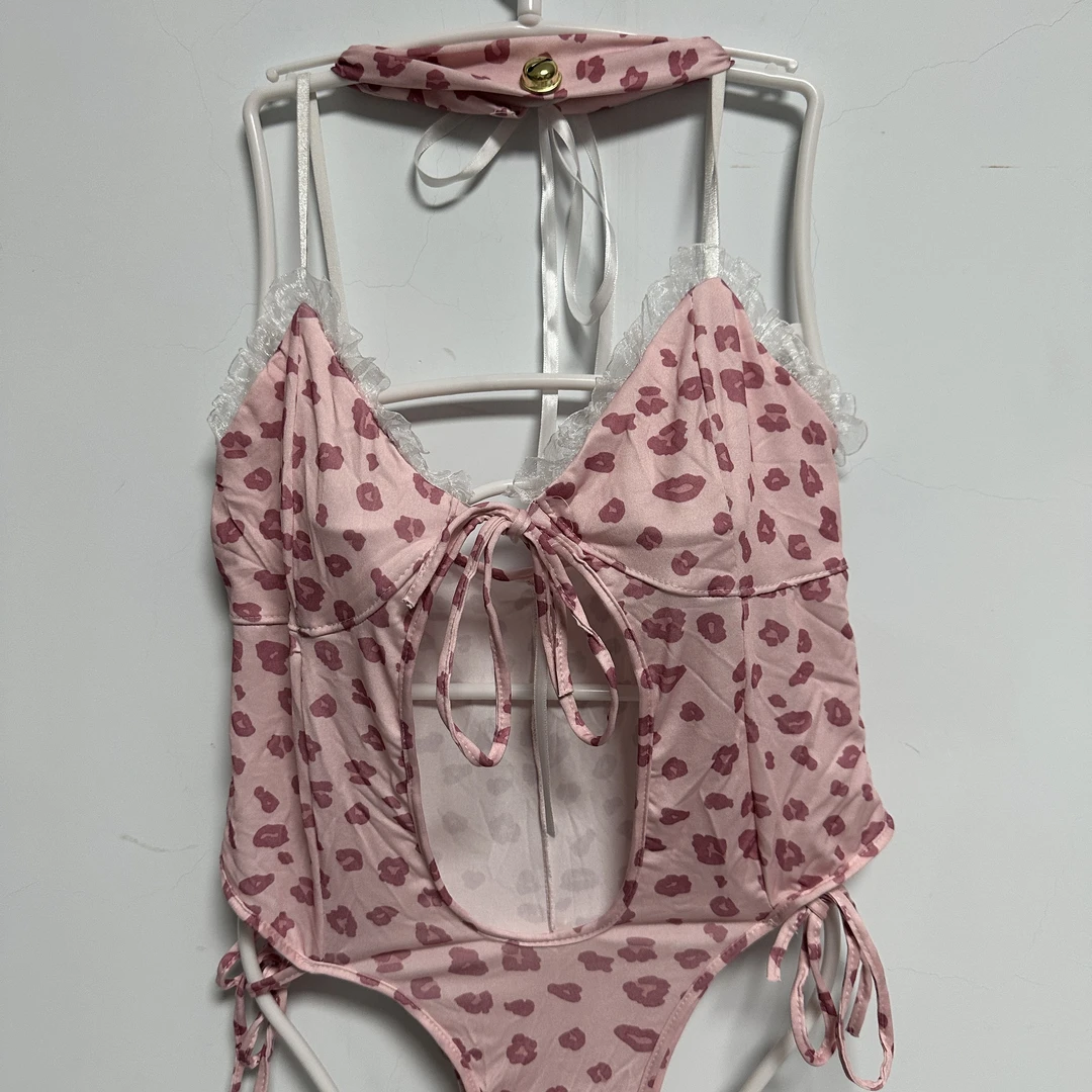 连体吊带睡裙套装家居服美背性感女士睡袍小胸舒适时尚法式薄款