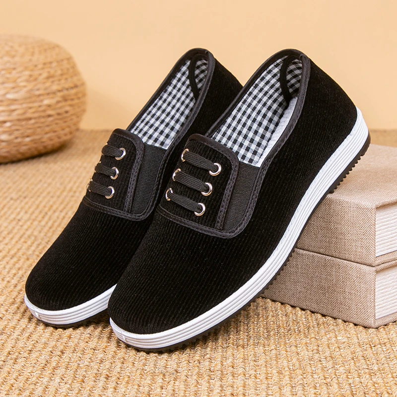 春秋老北京布鞋休闲舒适老人鞋耐磨工作黑布鞋妈妈鞋女单鞋奶奶鞋