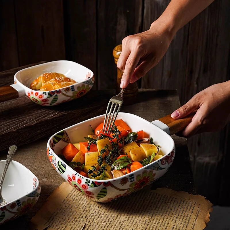 美辰达蝶恋花小手把碗AL2434