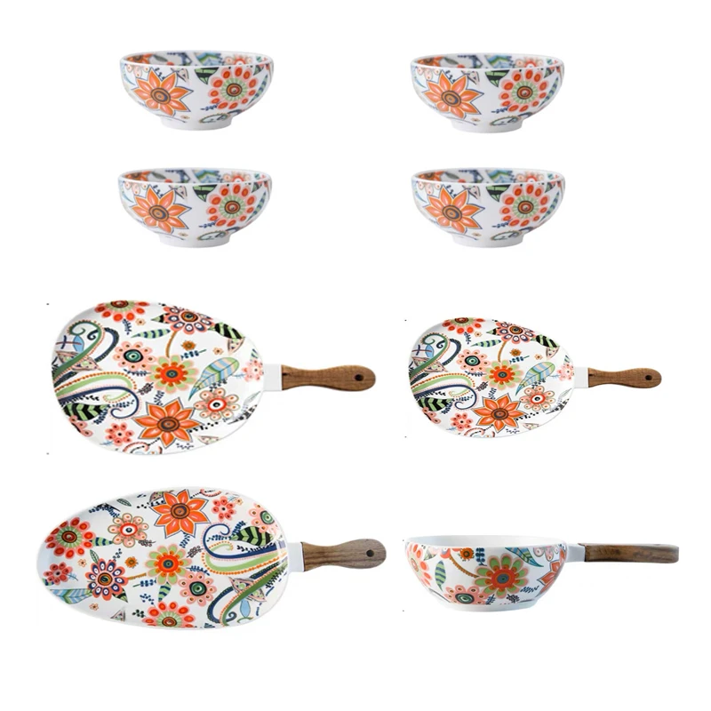 美辰达陶瓷蝶恋花(手把系列)套餐