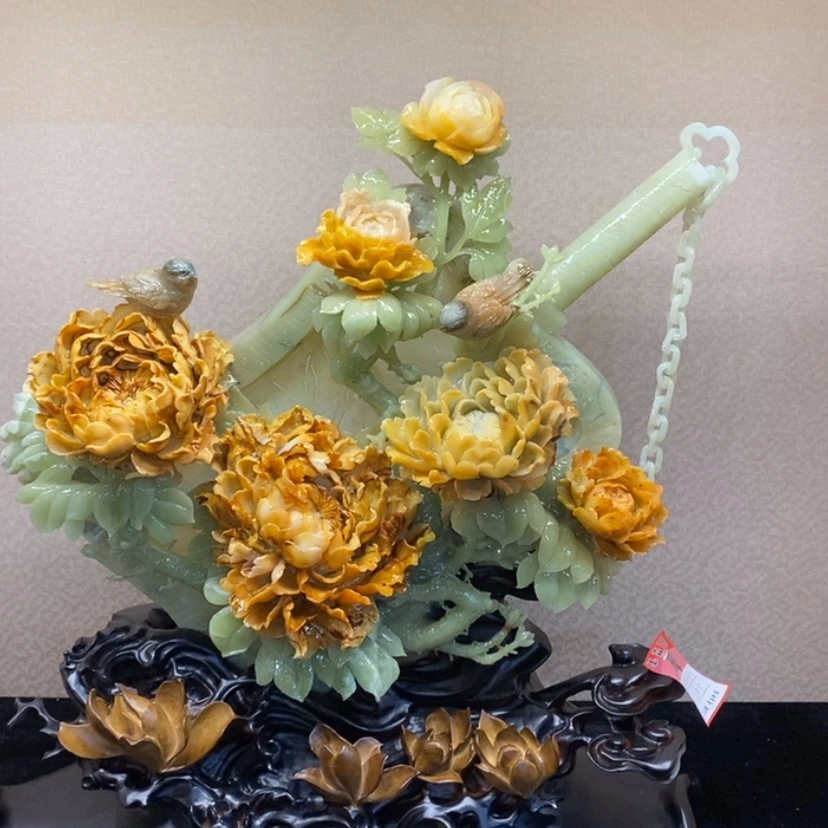 【闪购商品】蛇纹石玉摆件覆膜未镶嵌