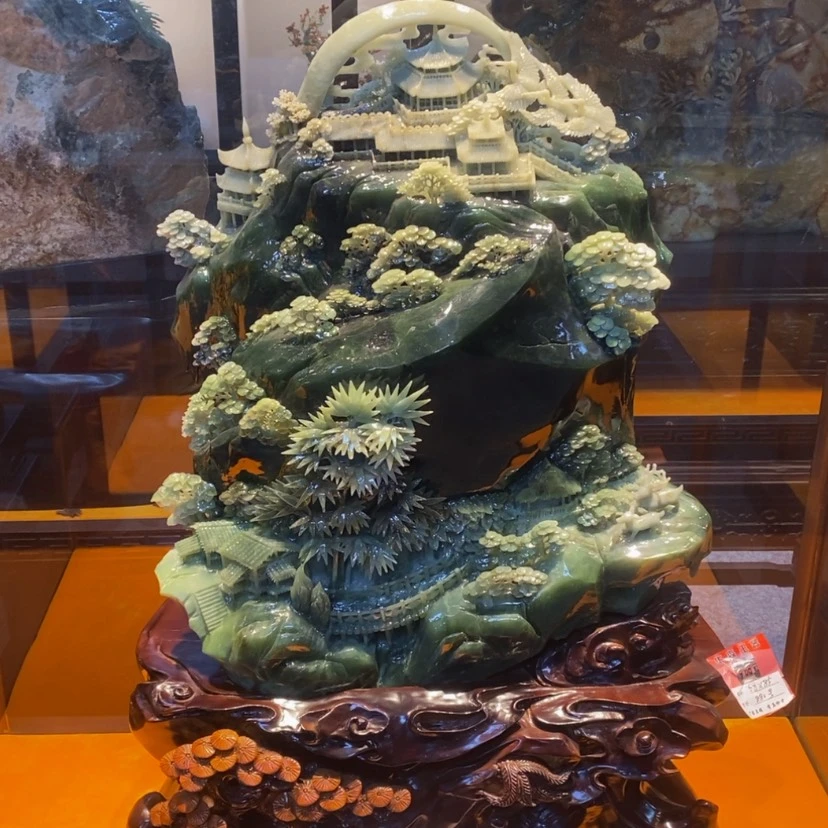 【闪购商品】蛇纹石玉摆件未镶嵌