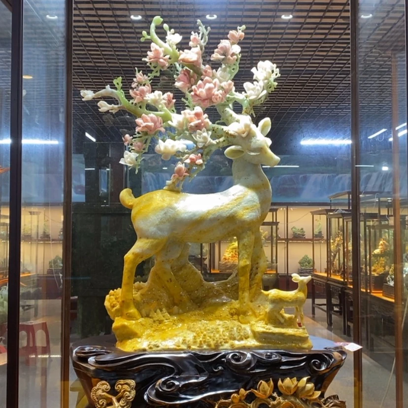 【闪购商品】蛇纹石玉摆件覆膜未镶嵌