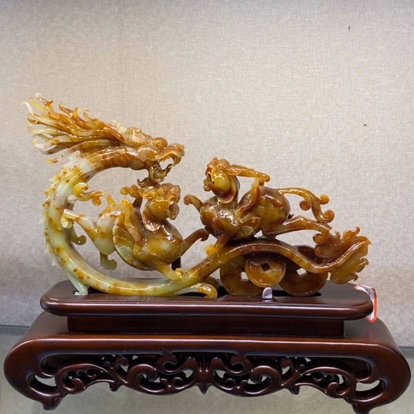 【闪购商品】蛇纹石玉摆件覆膜未镶嵌