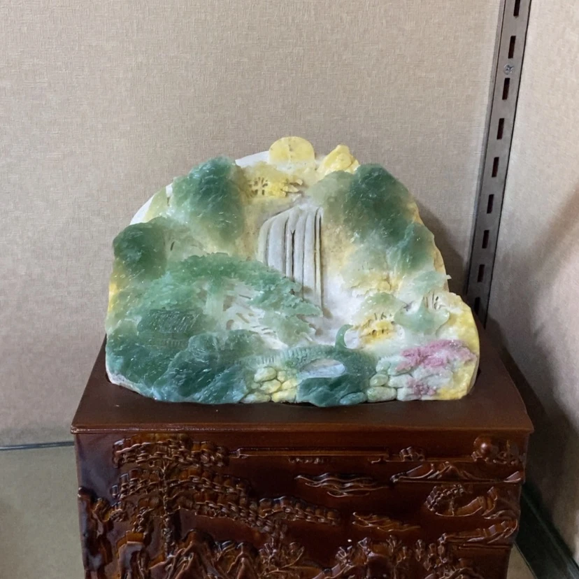 【闪购商品】蛇纹石玉摆件未镶嵌