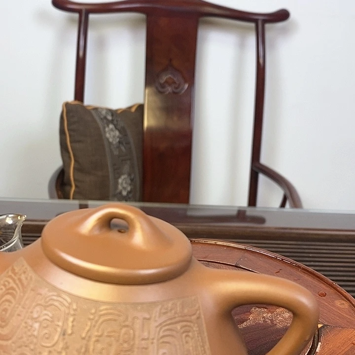 紫砂茶壶爱你不要不要的