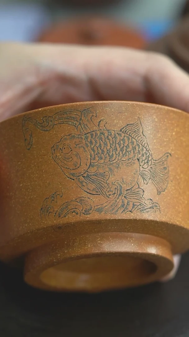 【闪购商品】紫砂茶壶主人杯降坡泥