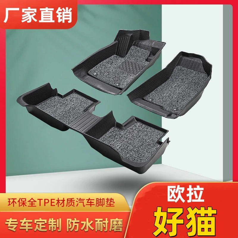 长城欧拉汽车欧拉黑猫R1好猫定制tpe环保脚垫好猫GT专用脚踏垫TPE