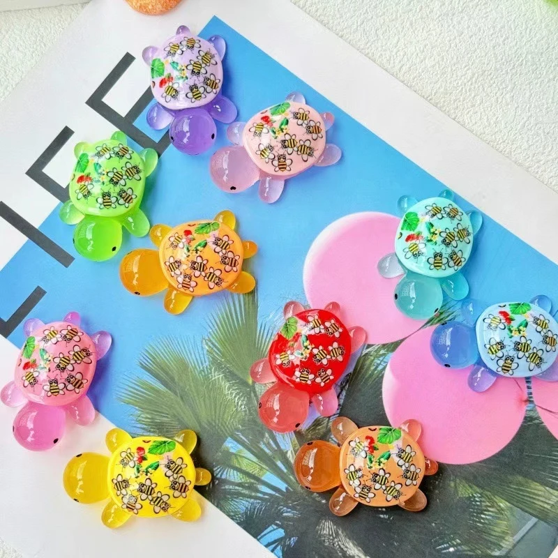 【双许愿】4.8CM树脂夜光可爱卡通小乌龟挂件装饰微景观鱼缸摆件