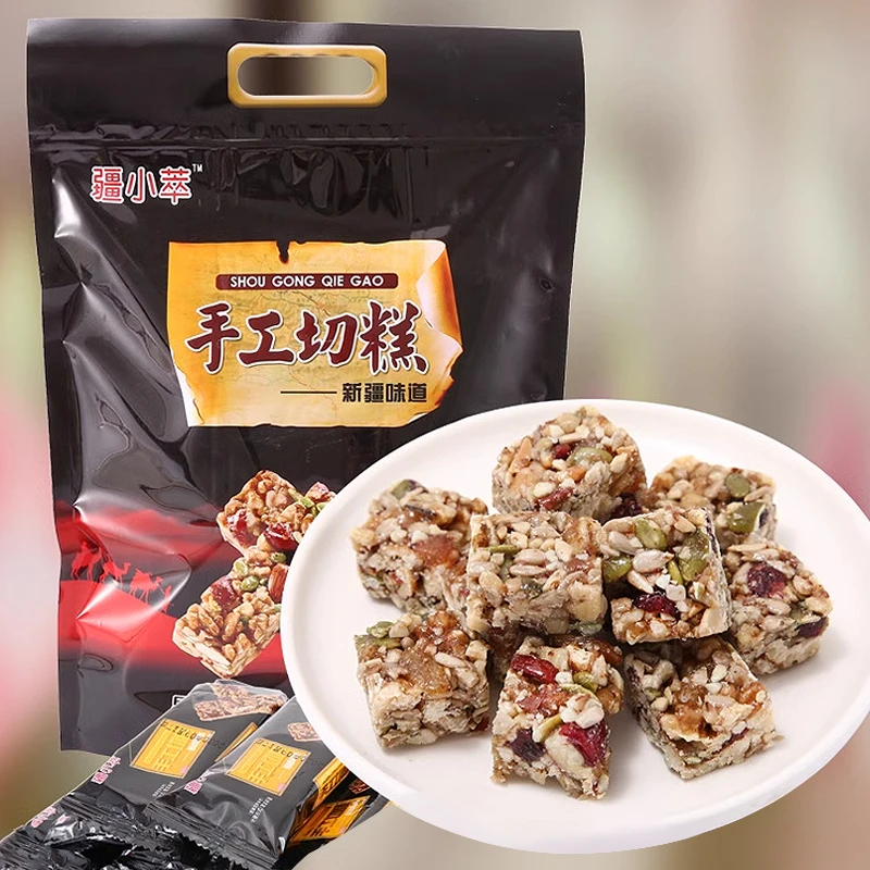 【新疆直发】疆小萃手工切糕500g/袋新疆特产传统糕点休闲小吃解馋
