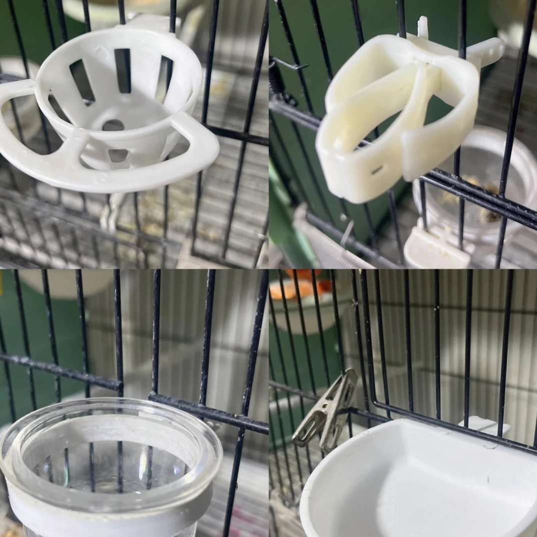 鸟用蛋托 蔬菜夹 软食碟 分离食盒