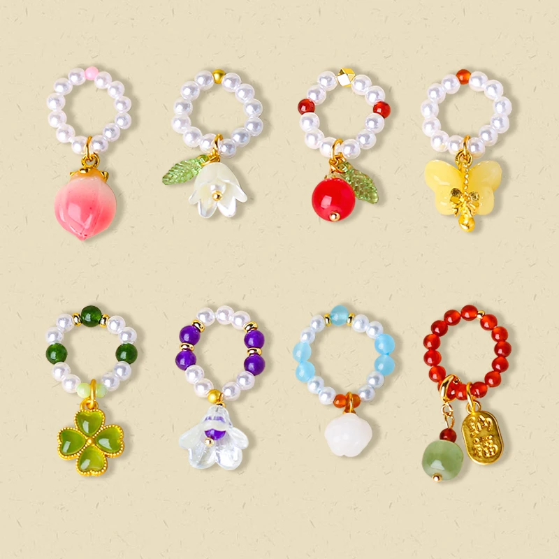 原创手工茶壶盖碗绳配饰功夫茶小提溜茶具配件绑绳紫砂壶绳吊坠