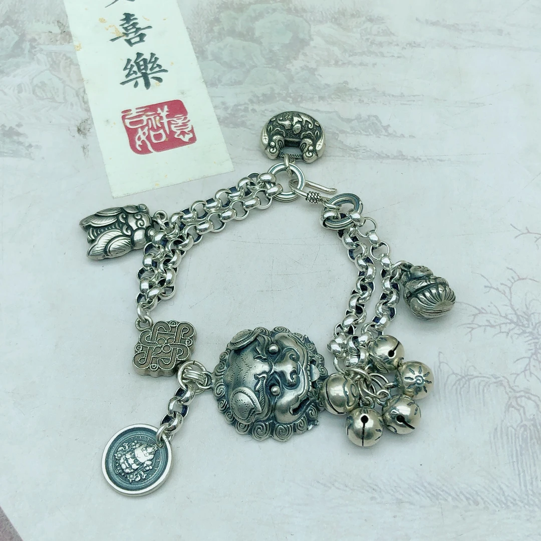 925银手链 英英手工银坊手链
