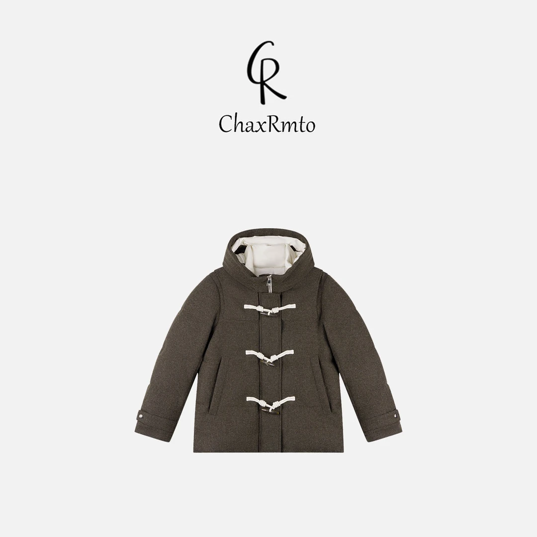 ChaxRmto 90鹅绒秋冬简约牛角扣气质羽绒服 斯斯CC2C1811