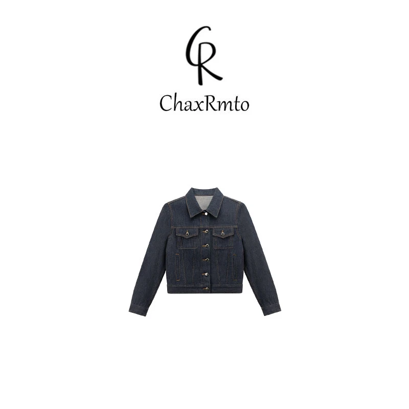 ChaxRmto 2024秋季100棉复古百搭单排扣外套 斯斯CC1C1573