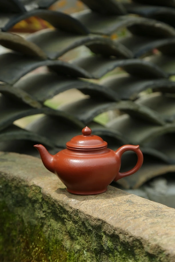 宜兴正宗原矿朱泥纯全手工制紫砂笑樱茶壶大容量喝泡茶器具